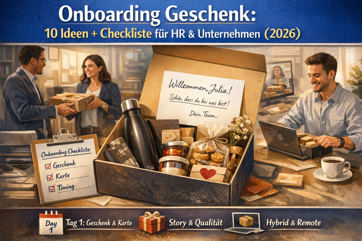 Onboarding Geschenk: 10 Ideen + Checkliste für HR (2026)